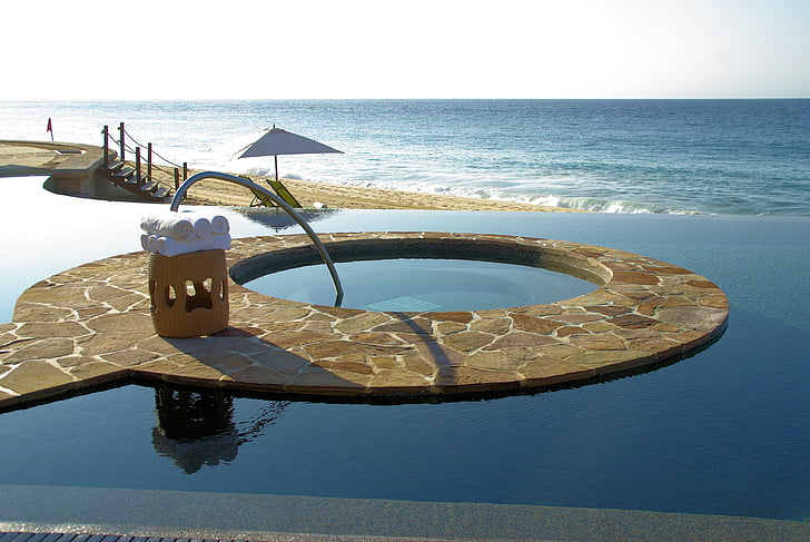 Cabo, San lucas, Mexikó, tenger, Resort, úszómedence, a Hotel