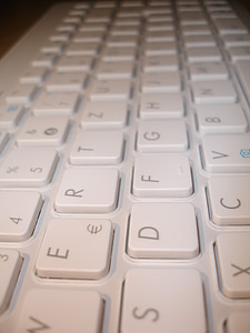 键盘, 克键盘, 钥匙, 输入的设备, periphaerie, 白色, 计算机