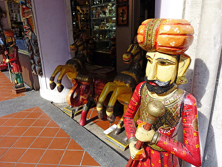 Cingapura, Índia, tradicional, artesanato, feitas à mão, desejo, madeira