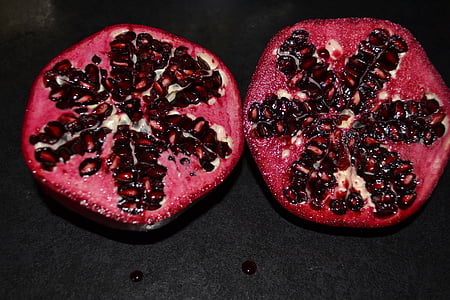 pomegranate, red, fresh, fruit, food, healthy, sweet