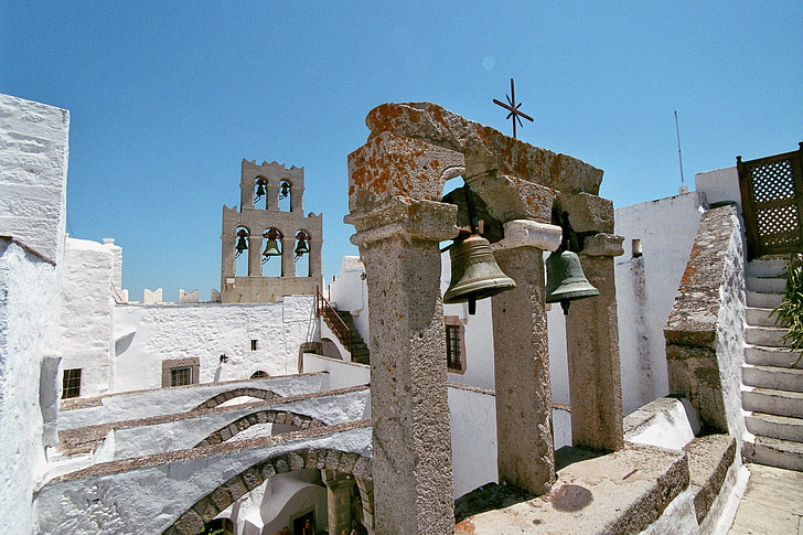 Grecia, Iglesia, campanas, Cícladas, Blanco