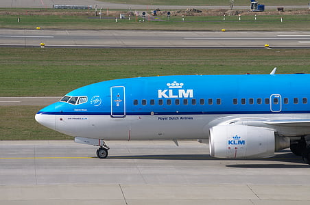 avión, KLM, Boeing 737, Jet, aviones de pasajeros, Aeropuerto, Zurich