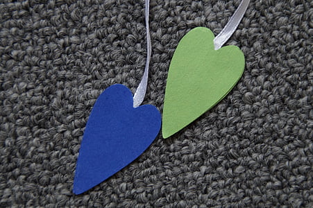 หัวใจ, สอง, คู่, สีฟ้า, สีเขียว, วงดนตรี, แก๊ง