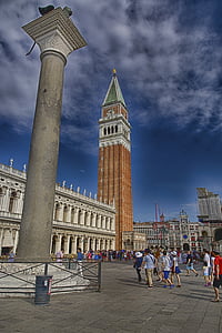 Marcus hely, Velence, nyári, tenger, Venecia, Olaszország, víz