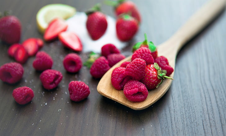 berries, berry, blur, close-up, confection, delicious, dessert