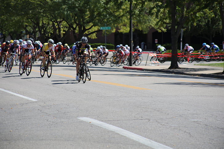 course de vélo, coureurs de vélo, courses cyclistes, motards, course, événement, vélo