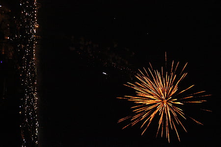 new year, happy new year, fireworks, night, night lighting, new year's eve