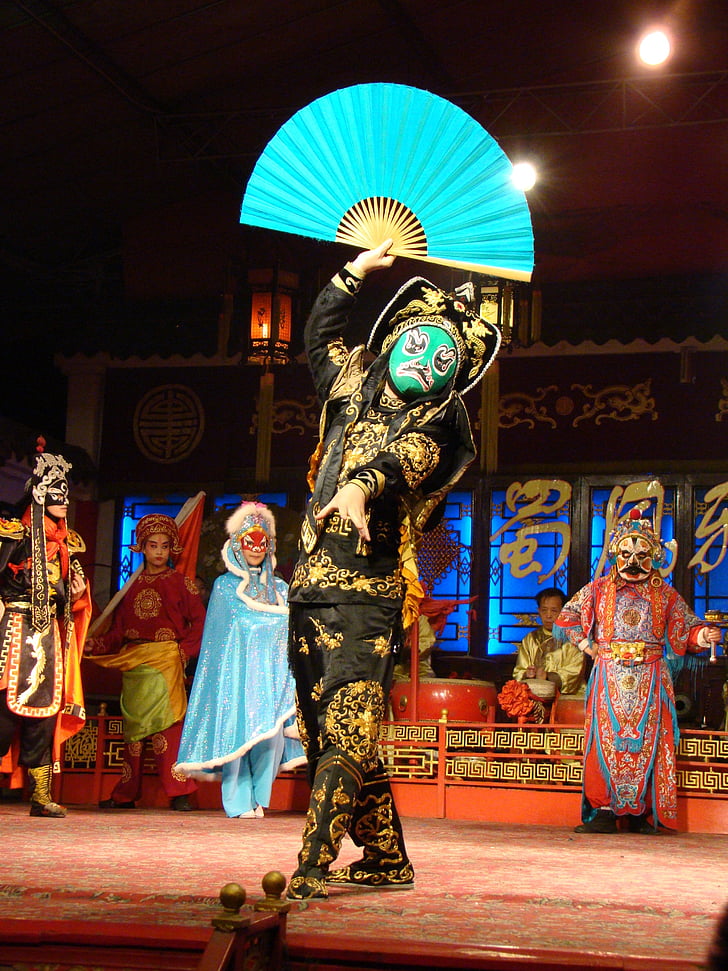 chinese opera, chengdu, sichuan, culture, performance, show, tradition