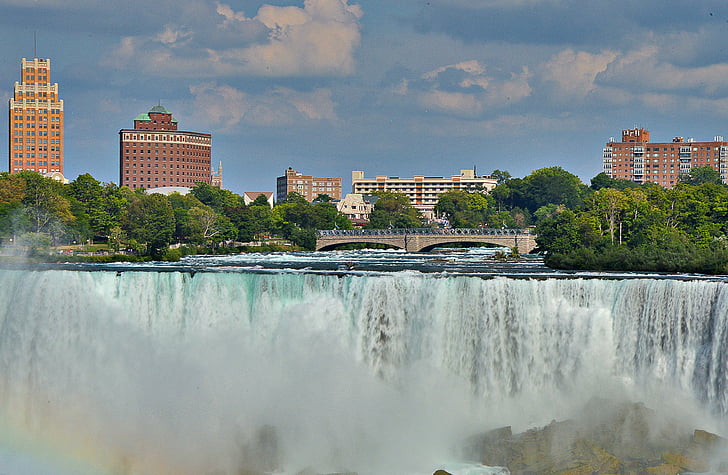 Niagara falls, vesiä, Mielenkiintoiset kohteet:, arkkitehtuuri, rakennettu rakenne, rakentamiseen ulkoa, City