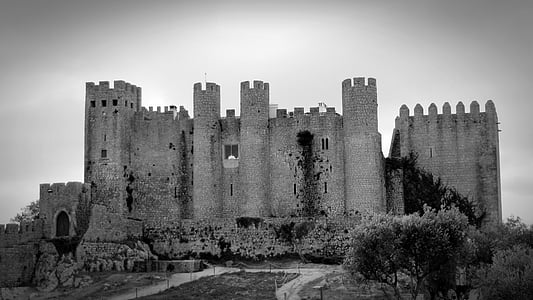obidos, portugal, castle, historically, tourism, middle ages, places of interest