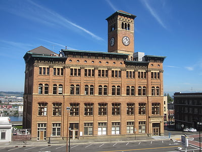 tacoma, old, city, hall, washington, historical, building