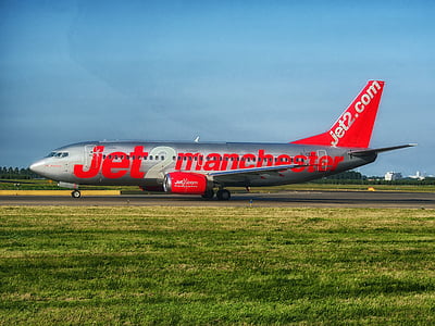 Jet, Boing, Amsterdami lennujaam, Travel, transport, lennuk, lennuk