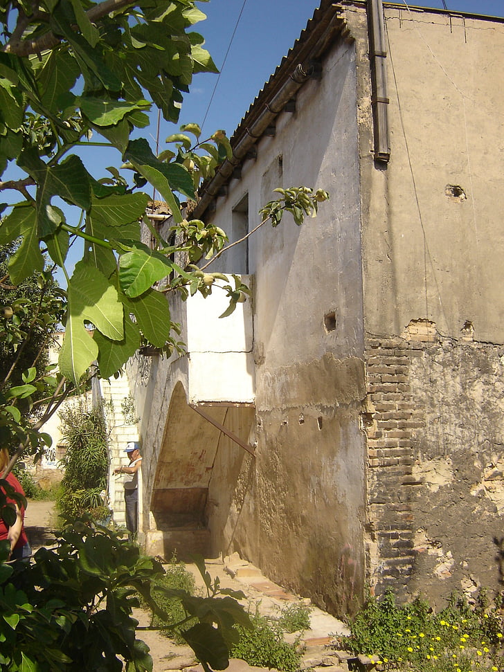 farmhouse, casa vieja, stone house, side
