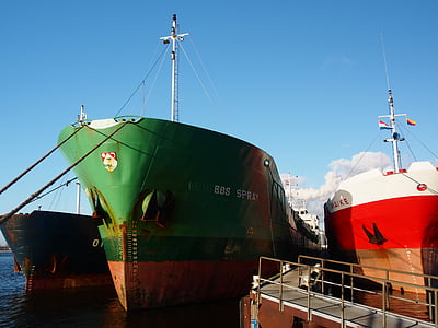 ship, bbs, spray, port, amsterdam, shipping, freighter