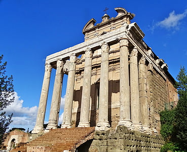 Itália, Roma, edifício, antiguidade, colunar, Roman, Monumento