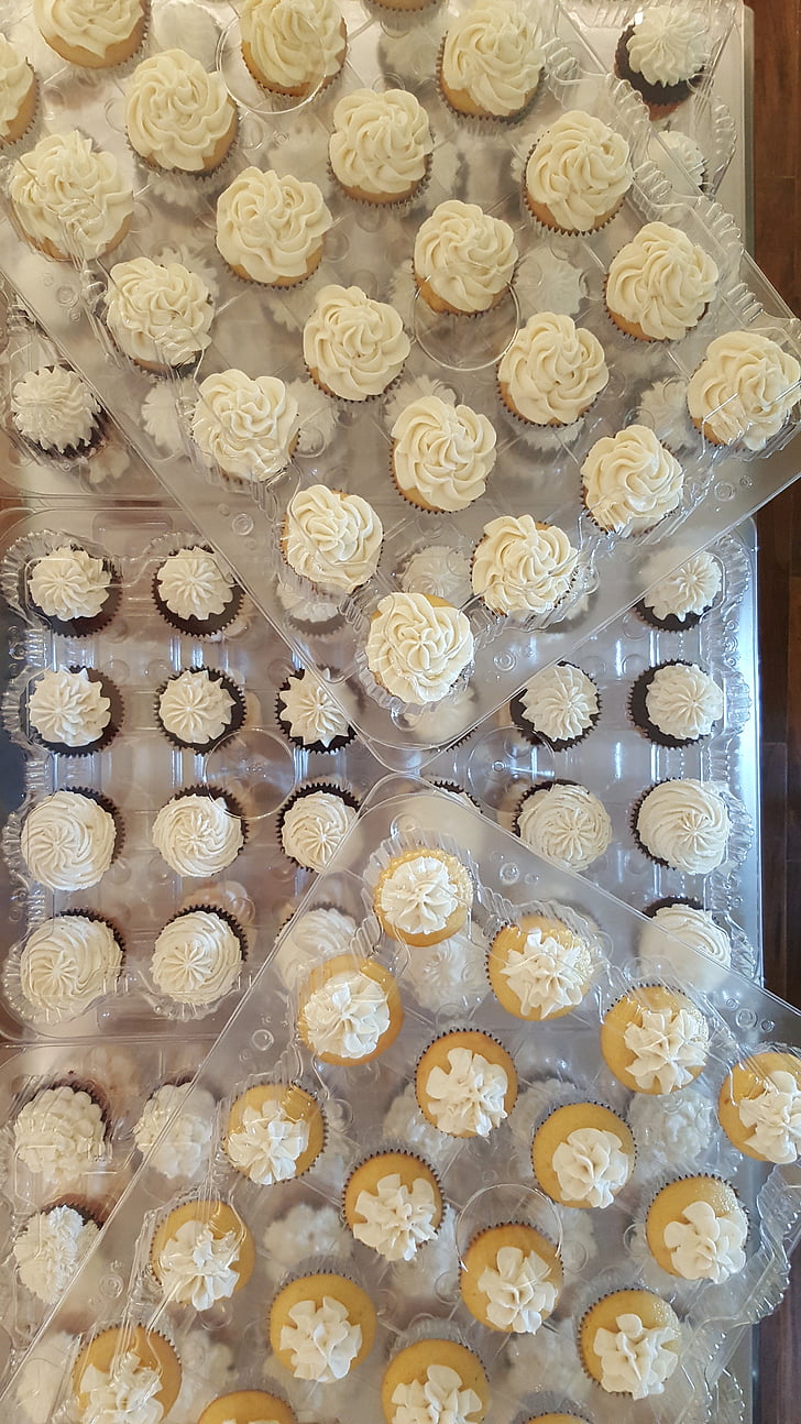 cupcakes, levering, stapel