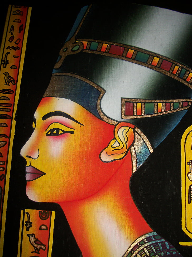 Néfertiti, Égypte, Reine, égyptienne, antique, Cleopatra, visage