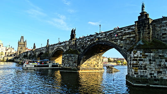 мост, Прага, чешский, Влтава