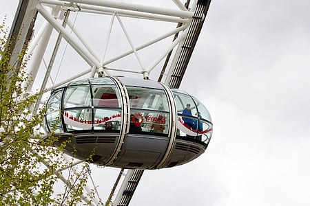 Londen eye, Millennium Wheel, wiel, Londen, attractie, manege, reuzenrad