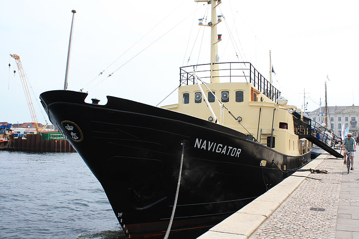 vaixell, navegant, Copenhaguen, Dinamarca, llocs d'interès
