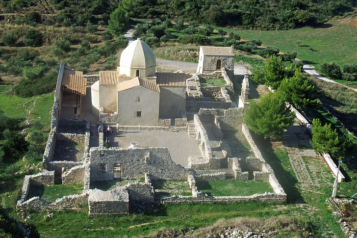 Zakynthos, Griekenland, het platform, klooster, kerk, gebouwen, Landmark