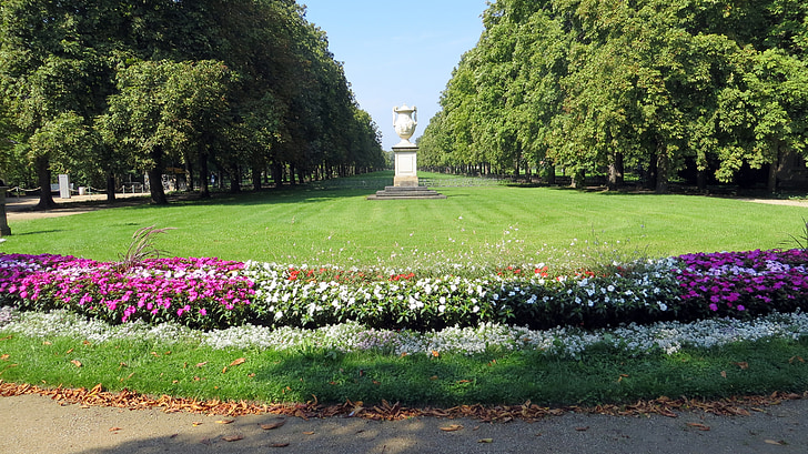 Pillnitz, Dresden, Castle park, çiçekler, anıt, ilgi duyulan yerler