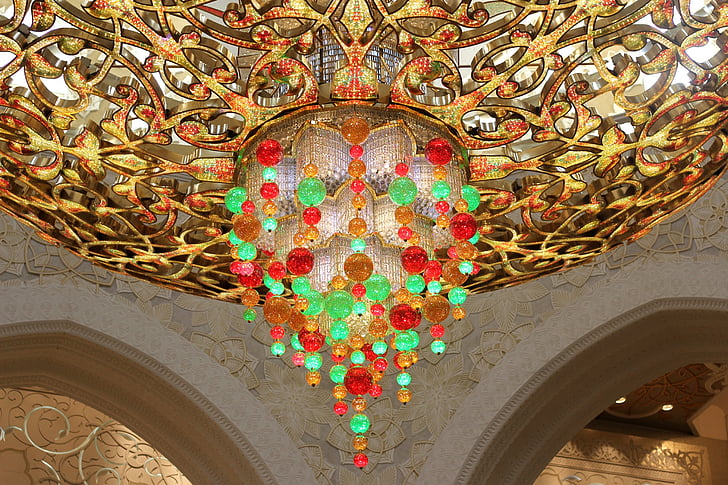 Abu dhabi, Nhà thờ Hồi giáo, Grand palace, Hồi giáo, Landmark, UAE, Trung