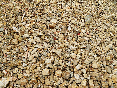 gravier, roches, Pierre, matériel, construction, Pebble, pile