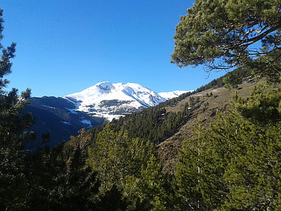 Andorra, Mountain, sneh, Príroda, scenics, vrch, vonku