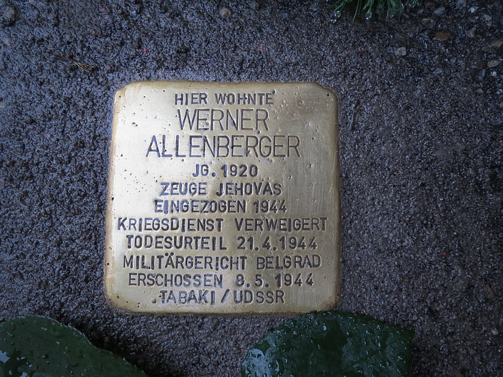 stolpersteine, Hockenheim, Μνημόσυνο, προσκόμματα, Ολοκαύτωμα, κενοτάφιο, ανάμνηση