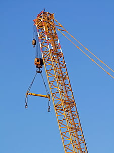 Crane, oranža, metāls, rūpniecība, ostu crane, liels, grūti