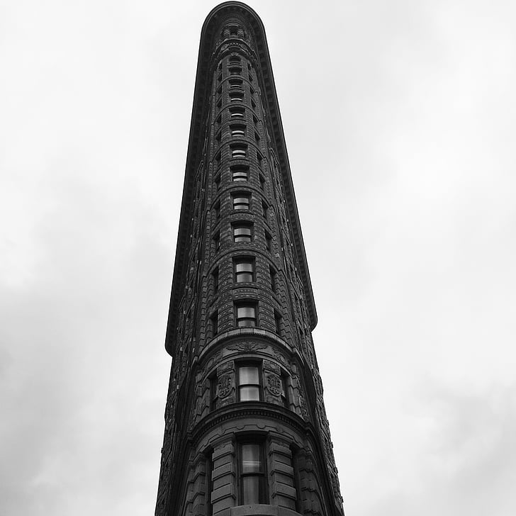 bâtiment, NYC, architecture, noir et blanc, tour, structure bâtie, célèbre place