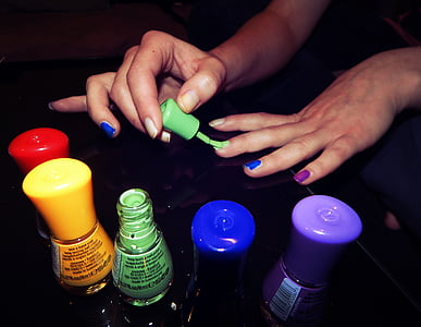 esmalte de uñas, uñas de gel:, Color, mano humana