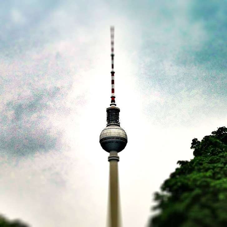 Берлин, Архитектура, структуры, Германия, интересные места, Телевизионная башня