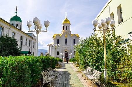 l'església, edifici, ortodoxa, religiosos, vell, Catedral, Capella