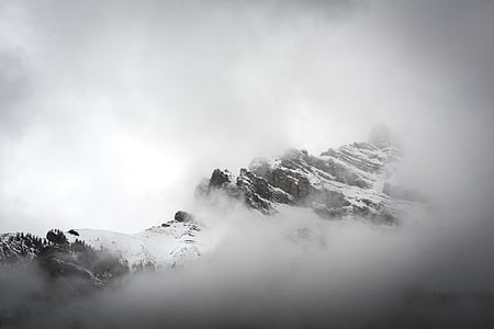 dağ, Highland, bulut, gökyüzü, zirve, Ridge, manzara
