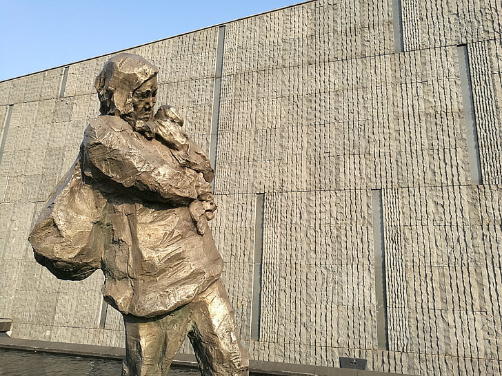 tragedi, Nanjing, skulptur, dödade i nanjing massakern memorial hall