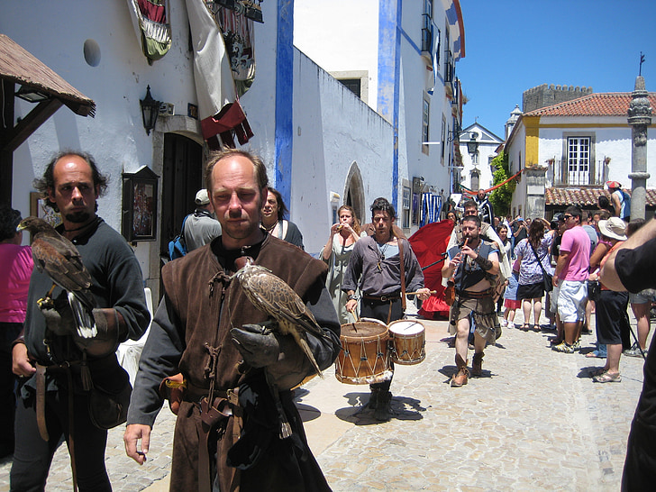 obidos, feira medieval, popular, rua