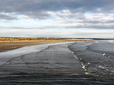 Škotija, St andrews, pakrantė, smėlis, paplūdimys, jūra, kranto