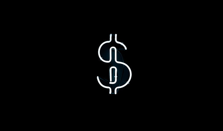 black, white, dollar, sign, artwork, money, symbol