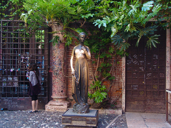 Giulietta, figur, Bronze, skulptur, kunst, bronze statue, illustrationer