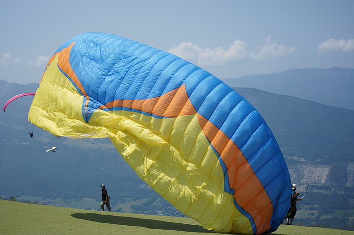paragliding, Annecy, sport, vliegen, Vrije tijd, hobby, Wind