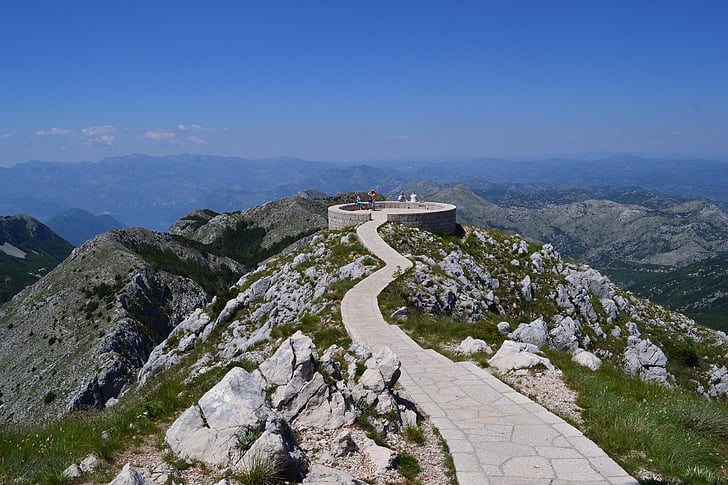 bergen, skönhet, naturen, resa, Montenegro, Rocks, sommar