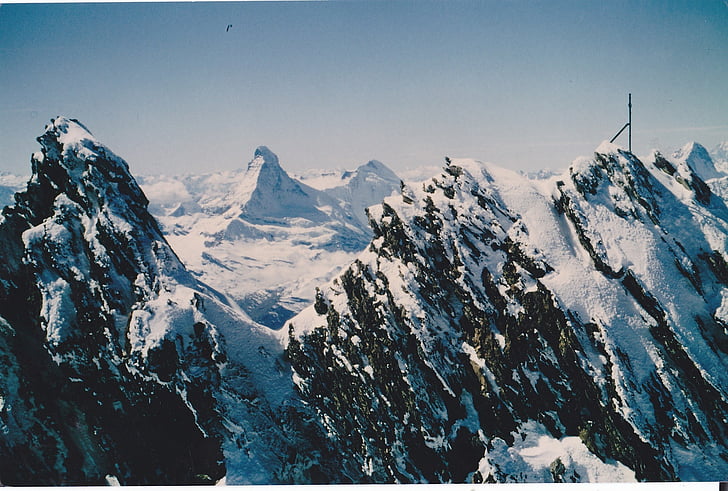 nadelhorn, Matterhorn, nhìn từ trên cao, Thiên nhiên, núi, Thuỵ Sỹ, Hội nghị thượng đỉnh