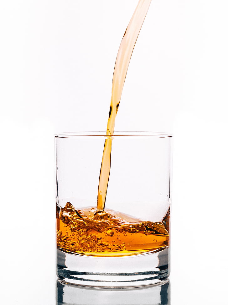 alcol, vetro, di versamento, whisky, bevande, bere, bere