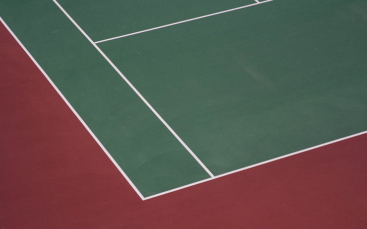 Tenis, bidang, olahraga, olahraga, kegiatan, papan tulis, warna hijau