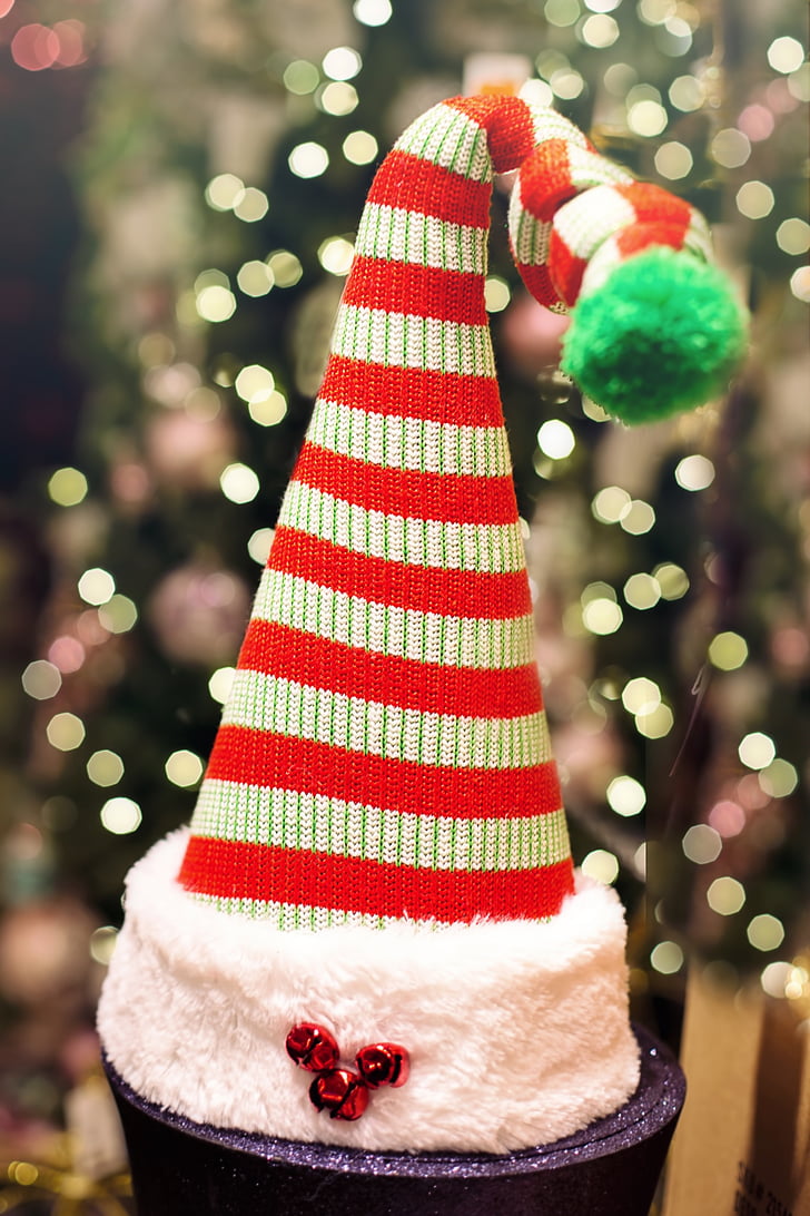 Santa hatt, Elf hatt, jul, Santa, Holiday, Elf, Xmas