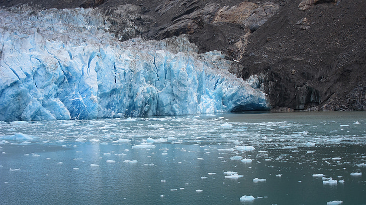 glacera, Alaska, gel, paisatge, natura, iceberg, creuer