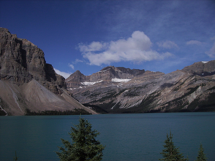Bow lake, Jasper, Banff, nationalparken, Jasper nationalpark, Banff nationalpark, Highway 93