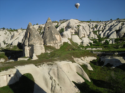 Cappadoce, Anatolie, montgolfière, Troglodyte